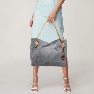 Michael Kors Blue Canvas Isla Tote
